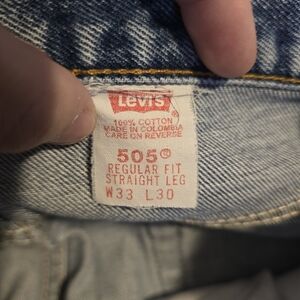 Levi's 505 Regular Fit Straight Leg Jeans